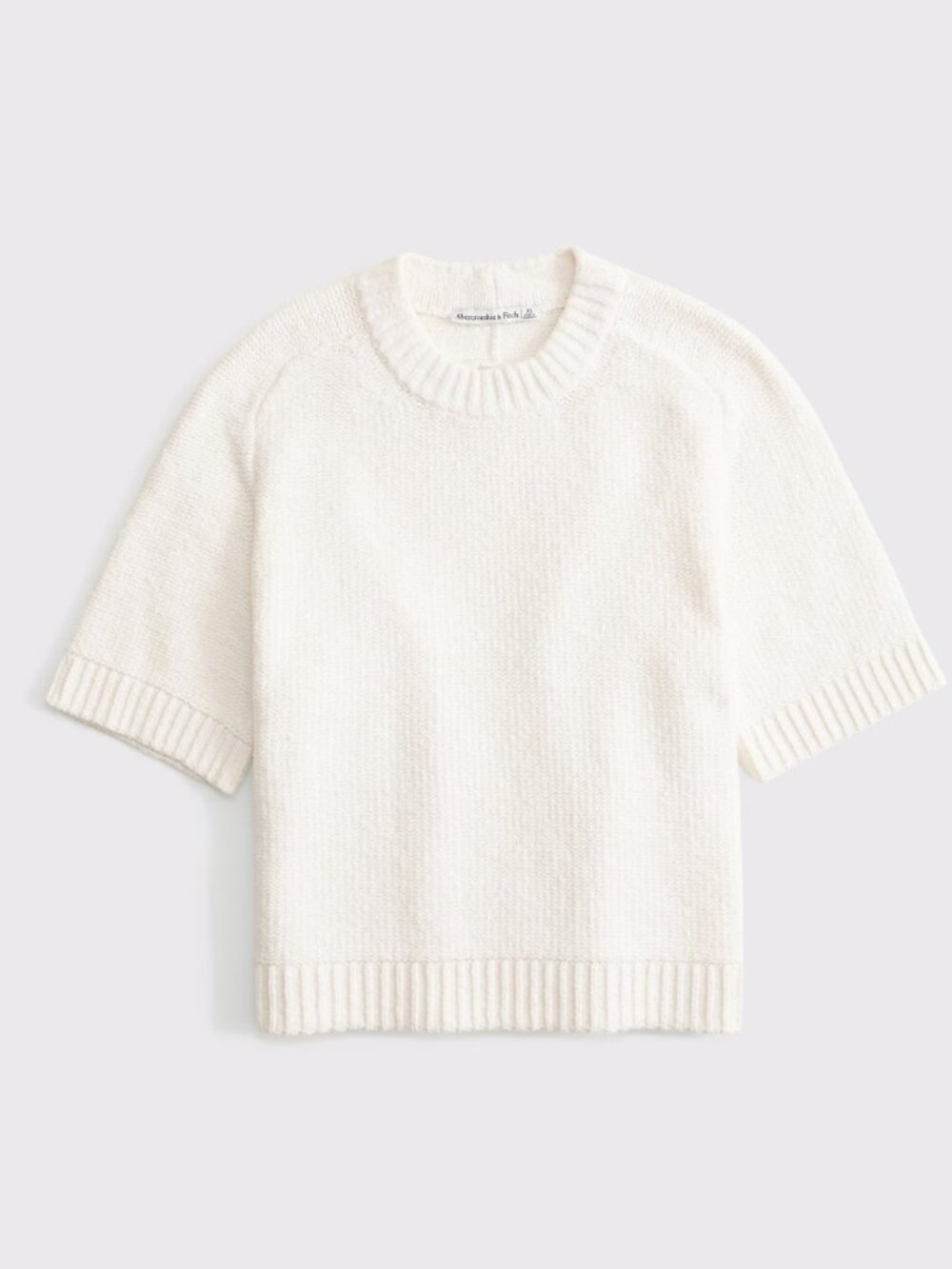 The A&F Madeline Textural Crew Sweater Tee - Picture 3 of 3